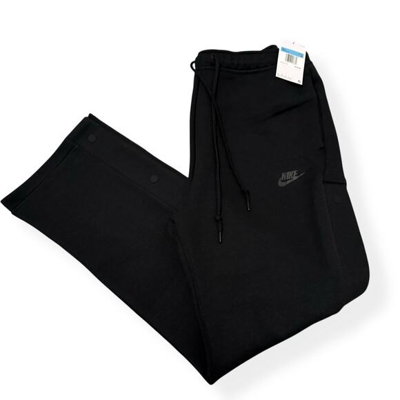 Nike NSW Tech Fleece Loose Fit Tear-Away Pants FB8014-010 Black Mens Size Medium - Picture 1 of 10
